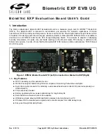 Silicon Laboratories Biometric EXP EVB UG User Manual preview