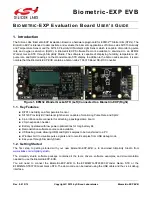 Silicon Laboratories Biometric-EXP EVB User Manual preview