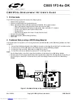 Preview for 1 page of Silicon Laboratories C8051F34-DK Series User Manual