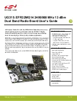 Предварительный просмотр 1 страницы Silicon Laboratories EFR32MG14 User Manual