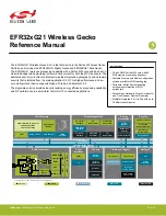 Silicon Laboratories EFR32xG21 Wireless Gecko Reference Manual предпросмотр