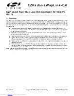 Preview for 1 page of Silicon Laboratories EZR-LCDK2W-434 User Manual