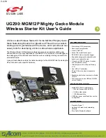 Предварительный просмотр 1 страницы Silicon Laboratories Mighty Gecko MGM12P User Manual