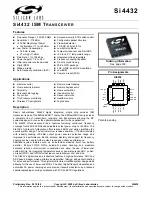 Silicon Laboratories Si4432 Manual preview