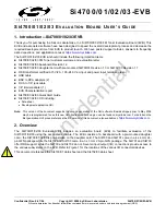 Preview for 1 page of Silicon Laboratories Si4700-EVB User Manual