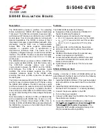 Silicon Laboratories Si5040 User Manual preview