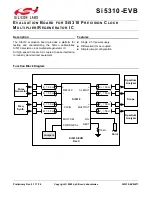 Preview for 1 page of Silicon Laboratories Si5310-EVB User Manual