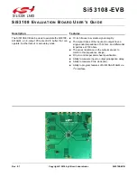 Preview for 1 page of Silicon Laboratories Si53108-EVB User Manual