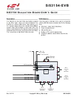 Silicon Laboratories Si53154-EVB User Manual preview