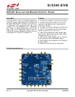 Silicon Laboratories Si5340-EVB User Manual preview