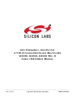 Preview for 1 page of Silicon Laboratories Si5342 Family Reference Manual