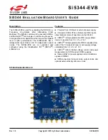 Silicon Laboratories Si5344-EVB User Manual preview