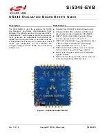 Preview for 1 page of Silicon Laboratories Si5345-EVB User Manual