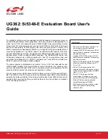 Silicon Laboratories Si5348-E User Manual preview