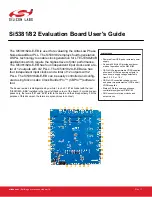 Silicon Laboratories Si5381/82 User Manual preview