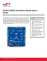 Silicon Laboratories Si5397 Series User Manual preview