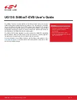 Preview for 1 page of Silicon Laboratories Si86xxT-EVB User Manual