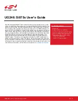 Preview for 1 page of Silicon Laboratories Si8751 User Manual