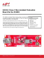 Preview for 1 page of Silicon Laboratories UG332 User Manual