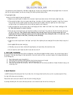 Preview for 2 page of Silicon Solar Genlight-12v-120LED-V1 Operation Instructions