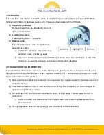 Preview for 2 page of Silicon Solar SecurePal 96 LED Operation & Installation Instructions