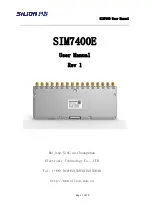 SILION SIM7300E User Manual preview