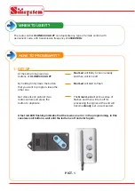 Preview for 2 page of SILISYSTEM CLONE 433 AU 2T Instructions For Use And Set Up