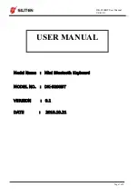 Предварительный просмотр 1 страницы SILITEN DK-9200BT User Manual