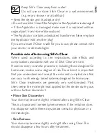 Preview for 7 page of SILKN CLEAR Instructions For Use Manual