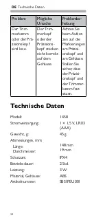 Preview for 34 page of Silk'n TB-1458 User Manual