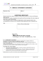 Preview for 13 page of SILLA PO 500 Operating, Maintenance, Spare Parts Manual