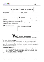 Preview for 25 page of SILLA PO 500 Operating, Maintenance, Spare Parts Manual