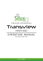 Silux Control Transview InterVedo Operation Manual preview