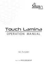 Preview for 1 page of Silux Home Touch Lamina SC-TLSA01 Operation Manual