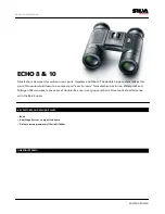 Preview for 1 page of Silva ECHO 8 Product Information