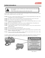 Предварительный просмотр 3 страницы Silvan Selecta Squatpak 300L Instruction Manual