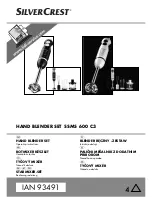 Silver Crest SSMS 600 C3 Operating Instructions Manual preview