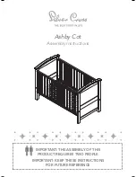 Silver Cross Ashby Cot Assembly Instructions Manual preview