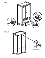 Предварительный просмотр 11 страницы Silver Cross Canterbury Wardrobe Assembly Instructions Manual