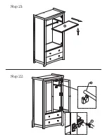 Предварительный просмотр 13 страницы Silver Cross Canterbury Wardrobe Assembly Instructions Manual