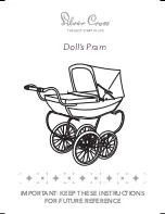 Silver Cross Doll's Pram Instructions Manual preview