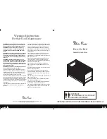 Silver Cross Kew Cot Bed Assembly Instructions Manual preview