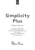 Предварительный просмотр 1 страницы Silver Cross Simplicity Plus Manual