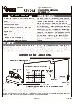 Preview for 6 page of Silver Eagle SE1214 Quick Start Manual