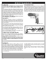 Preview for 4 page of Silver Eagle SE144 Operating Instructions Manual