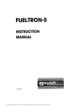 Silver Instruments FUELTRON-S Instruction Manual preview