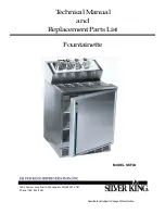 Silver King SKF2A Technical Manual And Replacement Parts List preview