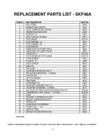 Preview for 12 page of Silver King SKF48A Technical Manual And Replacement Parts List