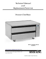 Silver King SKFCB50H Technical Manual And Replacement Parts List preview