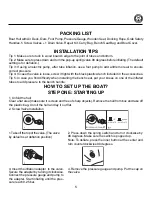 Preview for 6 page of Silver Marine Calypso 300 AD Instruction Manual